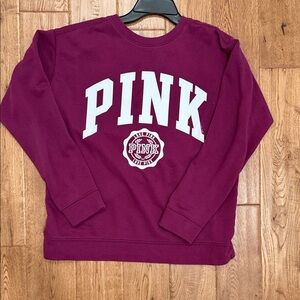 PINK Victoria's Secret Purple Logo Sweatshirt Size Medium